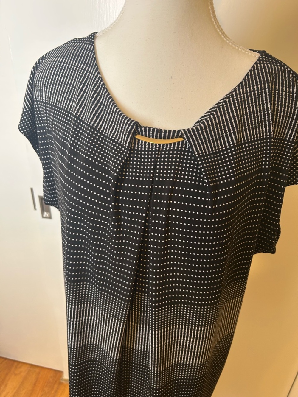 Liz Claiborne Cap Sleeve Blk/White XL NWOT Career